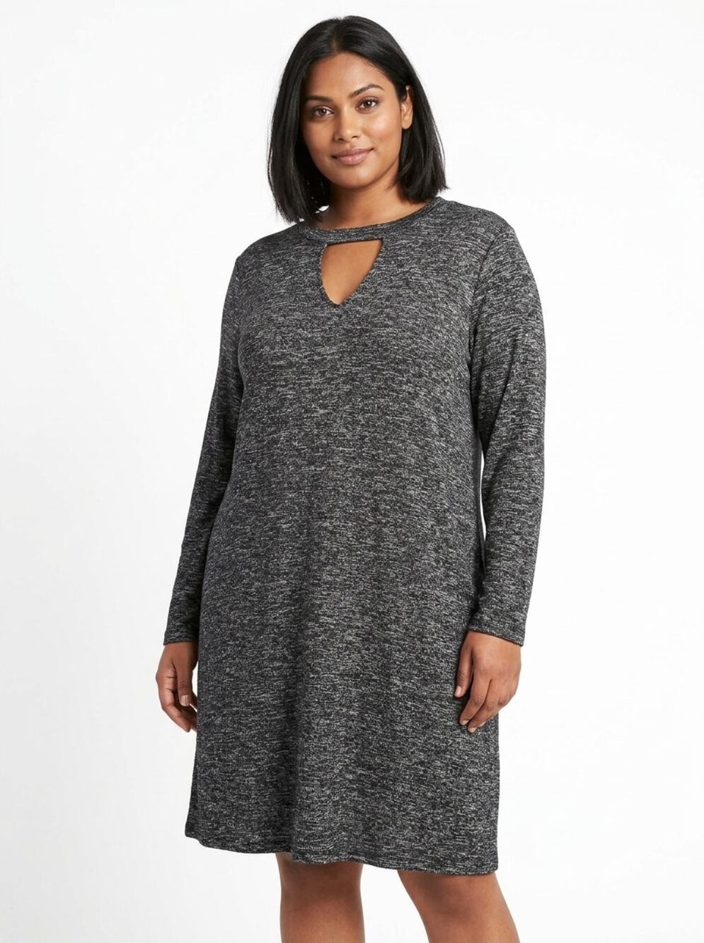 NWT Lane Bryant Made in USA  Knit Long Sleeve Cutout Dress Women Size 22/24